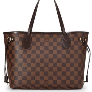 LOUIS VUITTON DAMIER EBENE Neverfull PM Tote